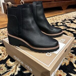 Dolce Vita Black Ankle Boots
